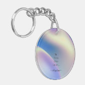 Holografische esthetiek sleutelhanger (Voorkant Links)