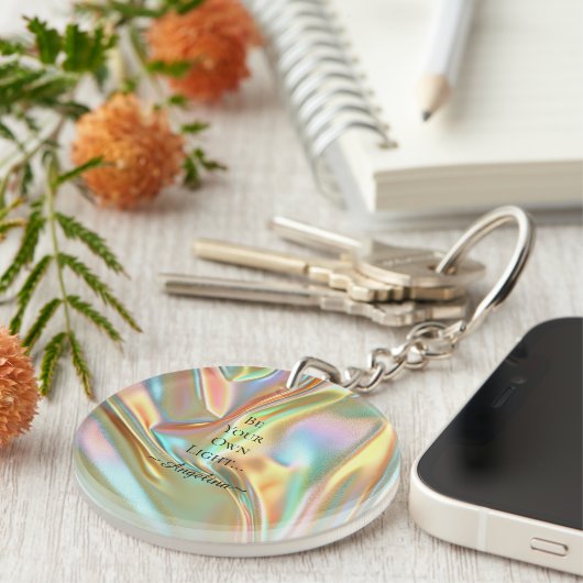 Holografische esthetiek sleutelhanger (Voorkant Rechts)