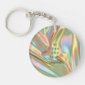 Holografische esthetiek sleutelhanger (Voorkant)