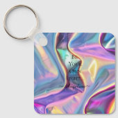 Holografische esthetiek sleutelhanger (Voorkant)