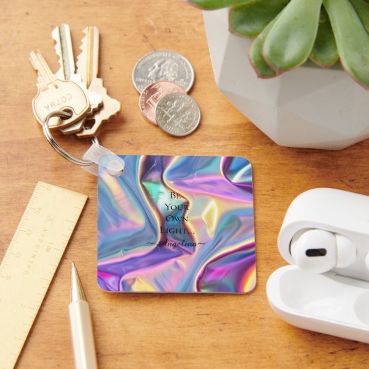 Holografische esthetiek sleutelhanger (Bureau)