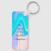 Holografische esthetiek sleutelhanger (Achterkant)