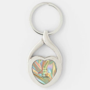 Holografische esthetiek sleutelhanger