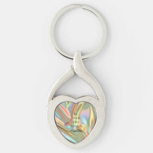 Holografische esthetiek sleutelhanger (Voorkant)