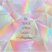Holografische esthetiek sticker (Voorkant)