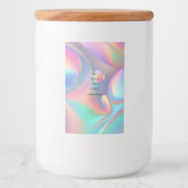 Holografische esthetiek voedselcontainer etiket (Voorkant)