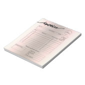 Holografische factuur aangepaste Logo Notitieblok (Linkerzijde)