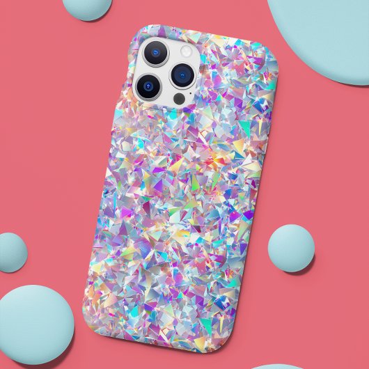 Holografische Faux Glitter Glass look Case-Mate iPhone Case