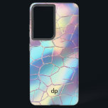 Holografische Folie Achtergrond Patroon Monogram Samsung Galaxy Hoesje<br><div class="desc">Kleurrijke Holografische Folie Achtergrond Digitaal Document Patroon Aangepast Monogram.</div>