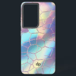 Holografische Folie Achtergrond Patroon Monogram Samsung Galaxy Hoesje<br><div class="desc">Kleurrijke Holografische Folie Achtergrond Digitaal Document Patroon Aangepast Monogram.</div>