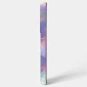 Holografische Folie Achtergrond Patroon Monogram Samsung Galaxy Hoesje (Achterkant horizontaal)