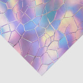 Holografische Folie Achtergrond Patroon Monogram Tissuepapier (Detail)