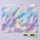 Holografische Folie Achtergrond Patroon Monogram Tissuepapier (Craft)