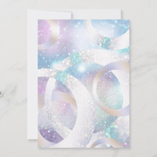 Holografische Folie cirkels holografie Kaart (Achterkant)