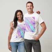 Holografische folie, kleurig t-shirt (Unisex)