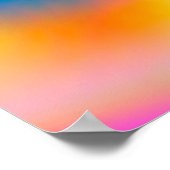 Holografische Folie Kleurrijk, levendig Abstract Poster (Hoek)