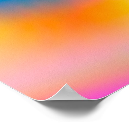 Holografische Folie Kleurrijk, levendig Abstract Poster (Hoek)