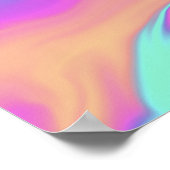 Holografische Folie Kleurrijk, levendig Abstract Poster (Hoek)