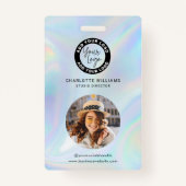 Holografische foto-id voor werknemers van Business Badge (Achterkant)