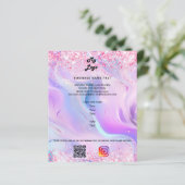 Holografische foto qr code instagram business logo (Staand voorkant)