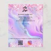 Holografische foto qr code instagram business logo (Voorkant)