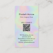 Holografische foto QR-code Visitekaartje (Achterkant)