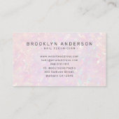 Holografische fototypografie Nail Artiest Visitekaartje (Achterkant)