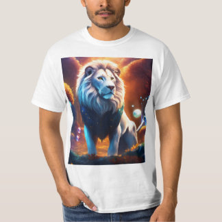 Holografische Geometric Lion T-Shirt: Laat de Ma l T-shirt
