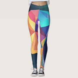 Holografische geometrische vormen in wisselende kl leggings