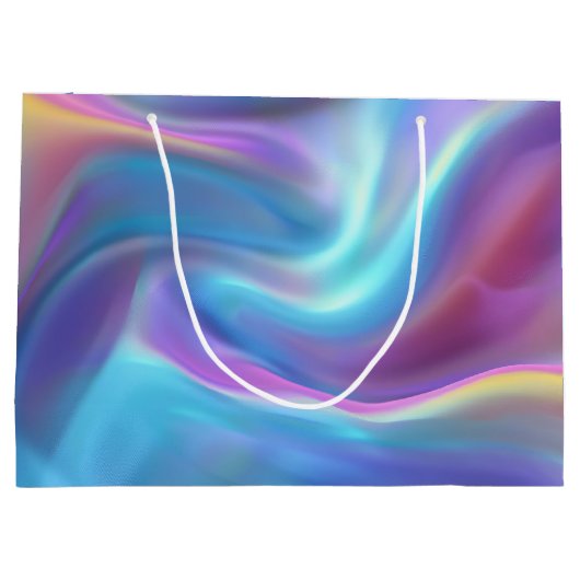  Holografische Gepersonaliseerde Gelukkige Verjaar Groot Cadeauzakje (Achterkant)