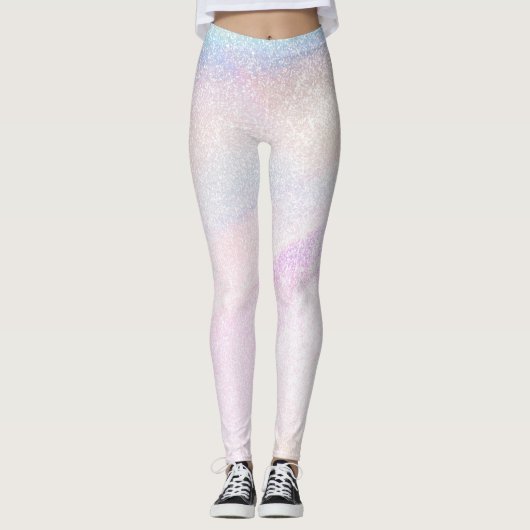 Holografische Glam Glitter Leggings (Voorkant)