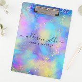 Holografische glans opaal iriserend klembord