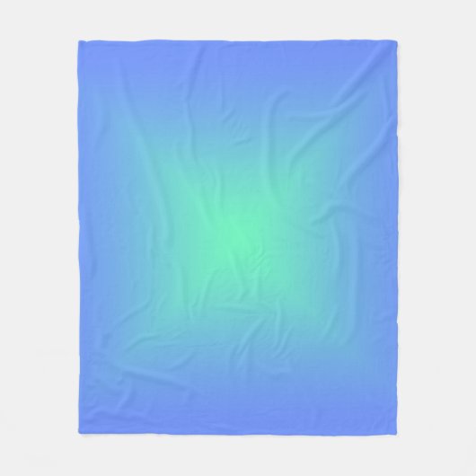 Holografische glanzende diamantblauw naar aquamari fleece deken (Voorkant)