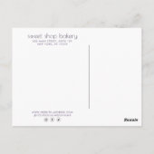 Holografische Glitter Bakkerij, Snoepjes Briefkaart (Achterkant)