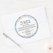 Holografische Glitter Border Cosmetics Jar Label (Envelop)