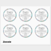 Holografische Glitter Border Cosmetics Jar Label (Vel)