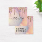 Holografische Glitter Drip Hoop Verzamelen Kaart (Bureau)