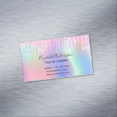 Holografische glitter druppels make-up haar magnetisch visitekaartje (Voorbeeld)