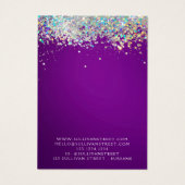 Holografische Glitter Earning Ketting Display Kaar Visitekaartje (Achterkant)