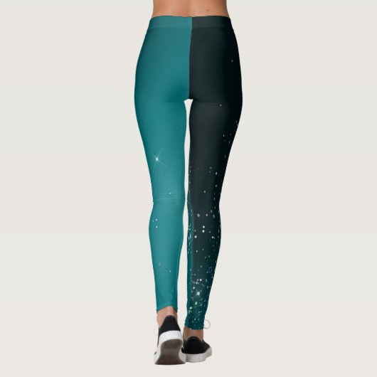 Holografische Glitter-Leggings Leggings (Achterkant)