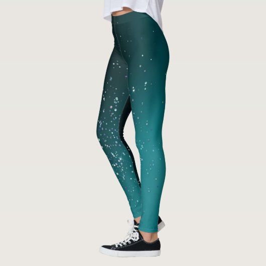 Holografische Glitter-Leggings Leggings (Links)