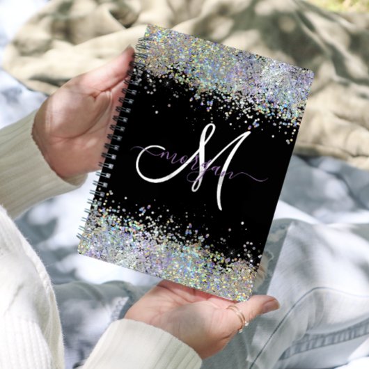 Holografische Glitter Rainbow Pastels | Monogram Planner