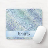 Holografische glitter zebraprint muismat (Met muis)