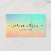 Holografische Glittering Holo Folie make-up haar Visitekaartje (Voorkant)