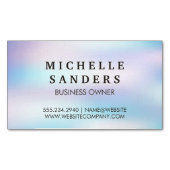 Holografische Gradiënt | Eenvoudige Achtergrond Magnetisch Visitekaartje (Voorkant)