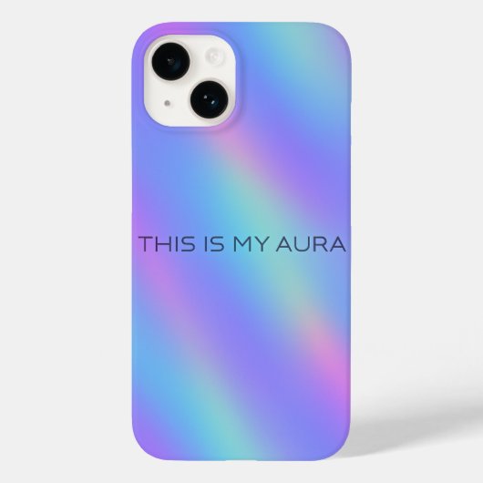 Holografische Gradient Esthetische iPhone Case (Achterkant)