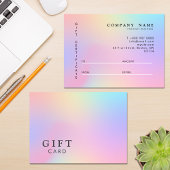 Holografische Gradiënt Kledingzaak Modern Roze Visitekaartje