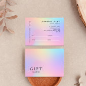 Holografische Gradiënt Kledingzaak Modern Roze Visitekaartje