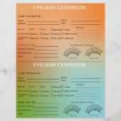 Holografische Gradient Lash Client Record Map Flyer (Voorkant)