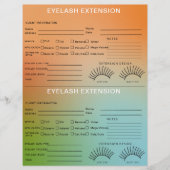 Holografische Gradient Lash Client Record Map Flyer (Voorkant)